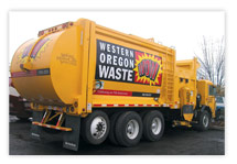 A rebrand and rename meant new fleet graphics for this garbage company.