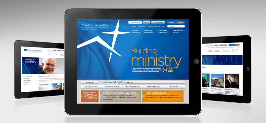 A new positioning strategy for Church Extension Plan means a refresh to the website.