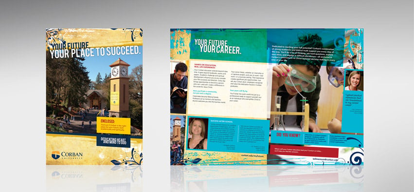 This higher education brand refresh for Corban University included a new viewbook.