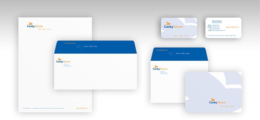 A b2c rebrand for Canby Telcom meant new stationary.