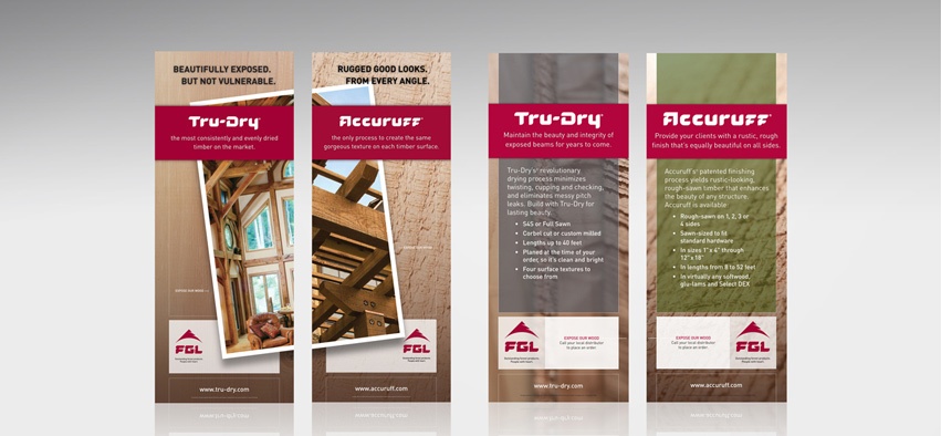 The Forest Grover Lumber rebrand included new sales materials.