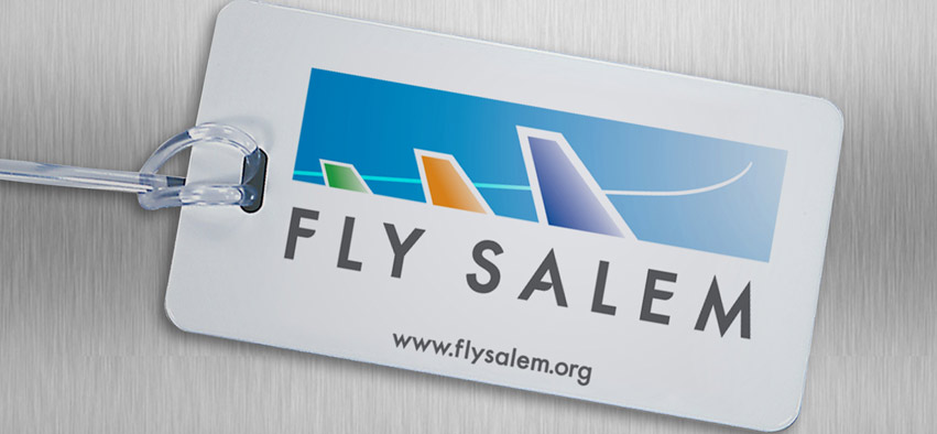 A new brand launch for a new service, Fly Salem, was a multi-media advertising campaign.