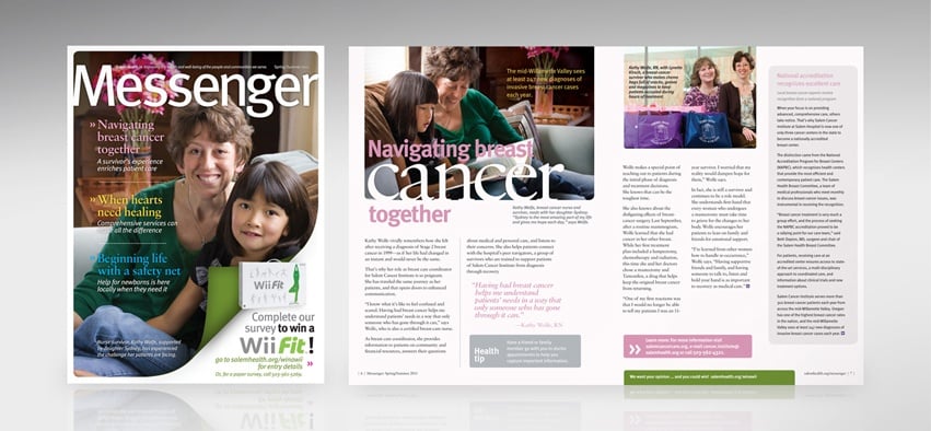 Healthcare marketing is enhanced with a regional wellness magazine.
