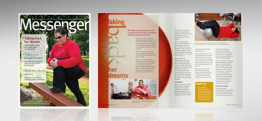 Healthcare marketing is enhanced with a regional wellness magazine that focused on real people.
