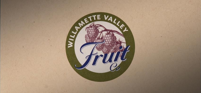 Willamette Valley Fruit Co, rebrand and new food packaging for pies.
