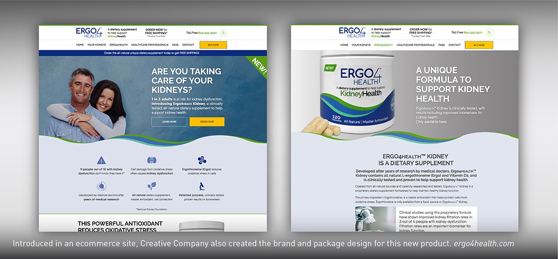 Ergo4health Kidney Health website